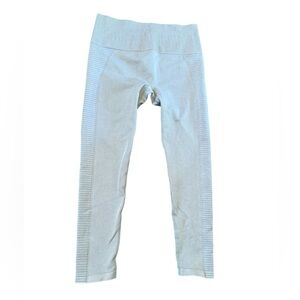 Leggings motto style Mono B Light Gray Ribbed Leggings Large